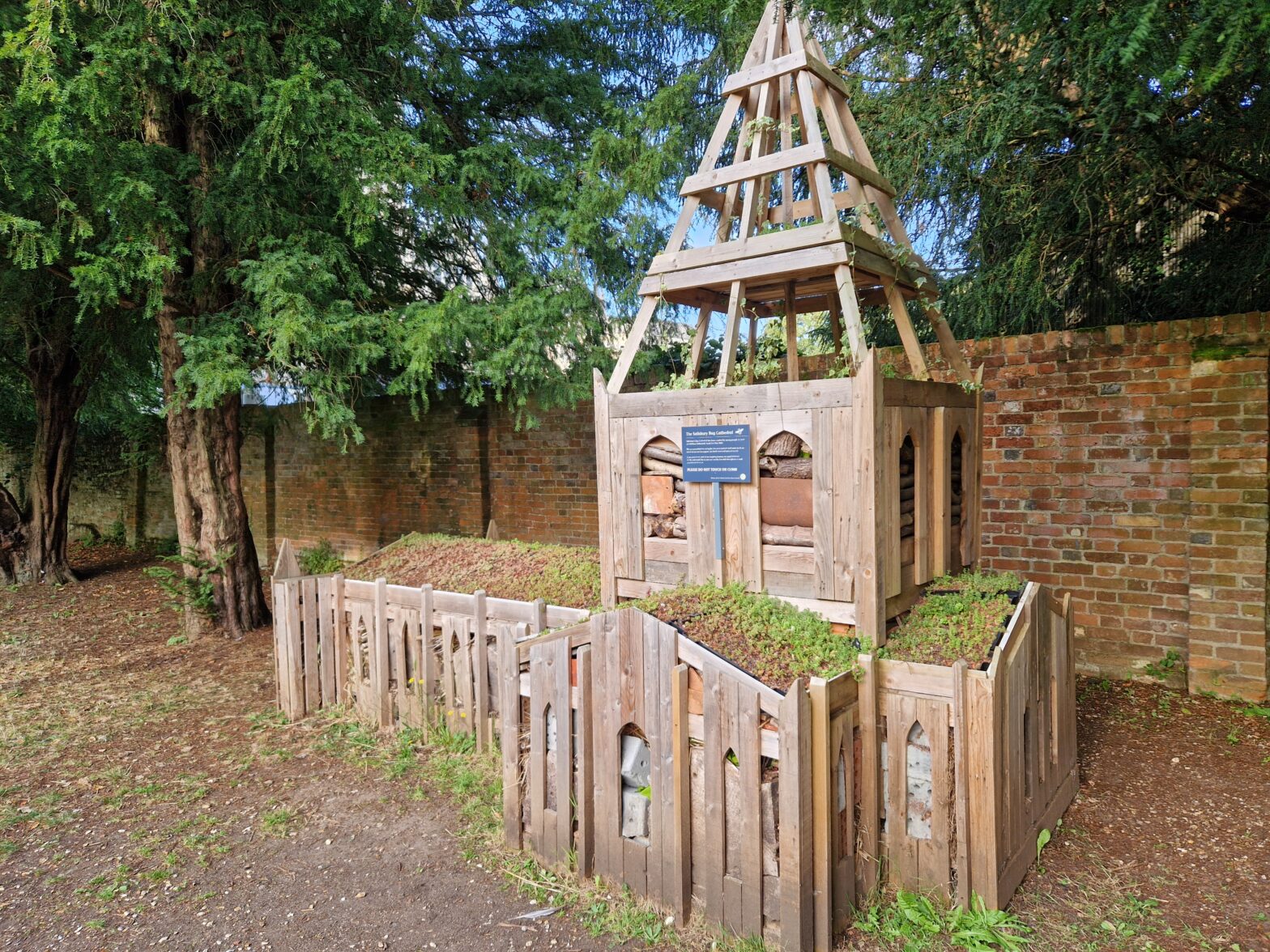 Salisbury Cathedral bug hotel Bee Friendly Trust Awards