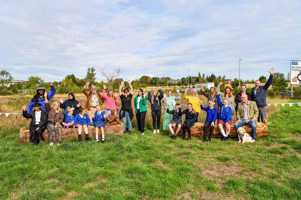 Worcestershire Parkway, railway station, Bee Friendly Trust eco area