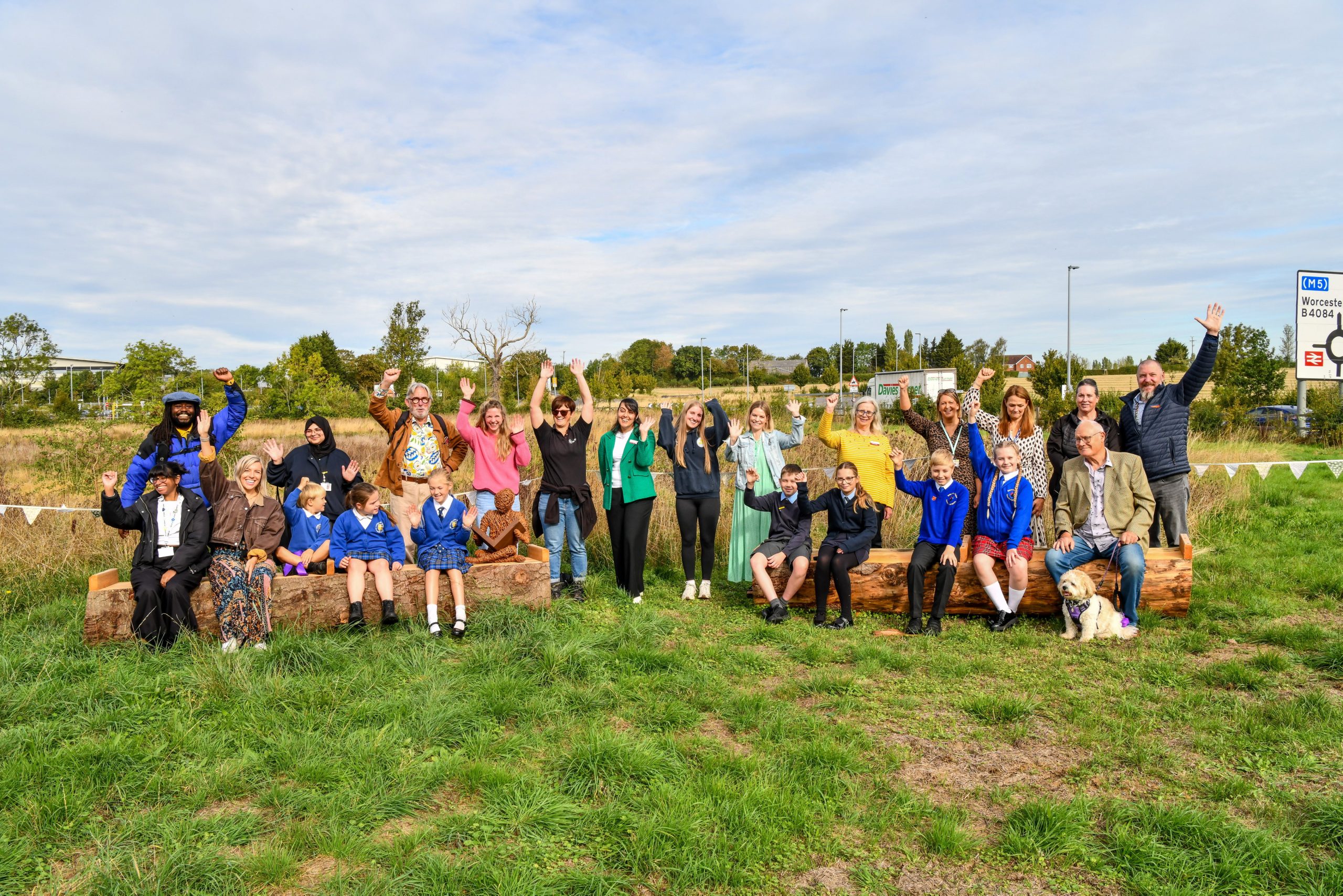 Worcestershire Parkway, railway station, Bee Friendly Trust eco area